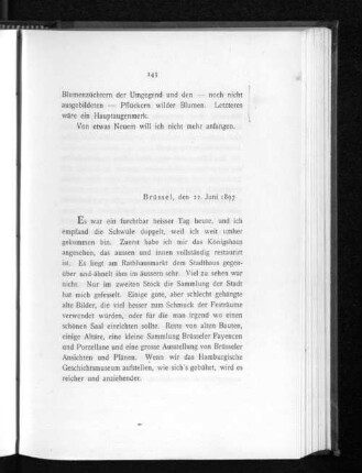 Brüssel, den 22. Juni 1897