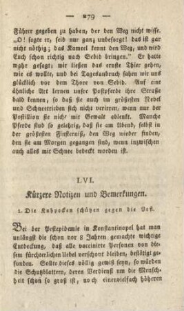 LVI. Kürzere Notizen und Bemerkungen