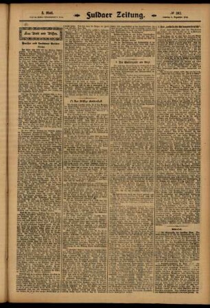 Fünfte Ausgabe vom Samstag, den 06. Dezember 1913.