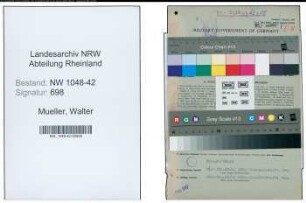 Entnazifizierung Walter Mueller , geb. 11.02.1910 (Kaufmann)