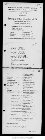 Schweigt stille, plaudert nicht