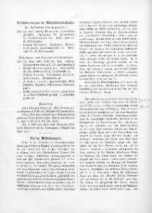 Veränderungen im Mitgliederbestande