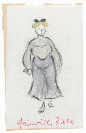 Junge Frau mit Schleife