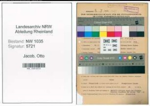 Entnazifizierung Otto Jacob , geb. 18.02.1897 (Beamter)