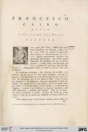 Francesco Cairo, detto il Cavalier del Cairo