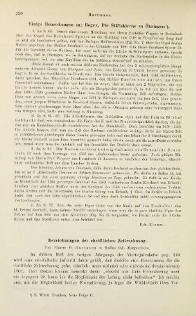 220-221, Hartmann, Bezeichnungen des christlichen Zeitrechnung