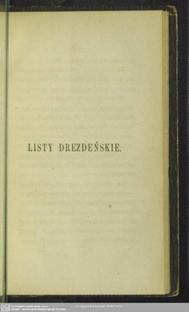 Listy Drezdenskie