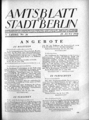 1930,26: Nr. 26, 29. Juni 1930