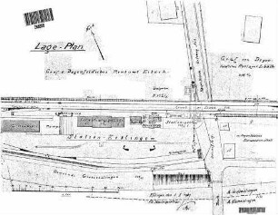 Eislingen (Fils): Karrenschuppen mit Gepäckraum Lageplan