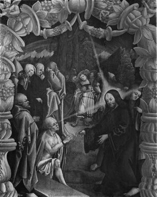 Schauseite (erste); Altarflügel: Christus erscheint den Frauen