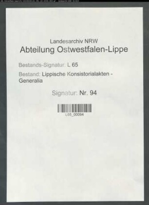 Lippe-Biesterfelder Eingriffe in Konsistorialangelegenheiten