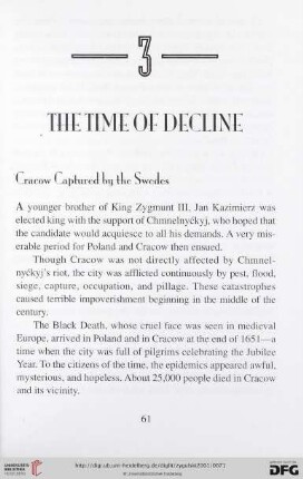 3. The time of decline
