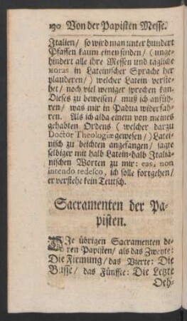 Sacramenten der Papisten