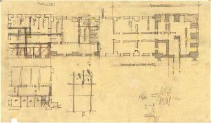 Fischer, Theodor; Bayreuth (Bayern); Rathaus (Umbau Infanteriekaserne) und Saalbau - Grundriss