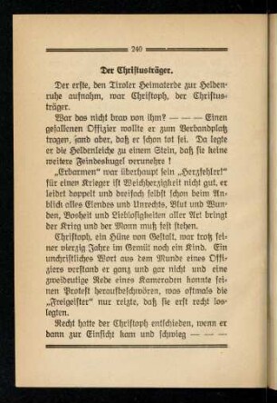 240-244, Der Christusträger