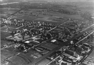 Dresden. Leuben und Niedersedlitz. Luftbild-Schrägaufnahme von Westsüdwesten