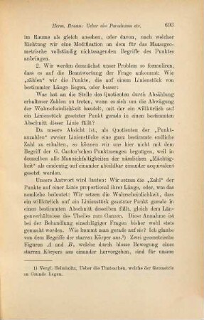 Ueber ein Paradoxon der Wahrscheinlichkeitsrechnung