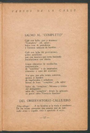 Del observatorio callejero