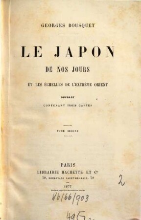 Le Japon de nos jours et les échelles de l'extrême orient, 2
