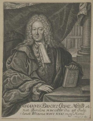 Bildnis des Johannes Daniel Gohl