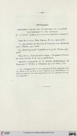 Ouvrages récemment publiés par les membres de la Société