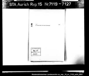 Der Wegeverband des Amtes Stickhausen