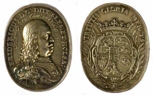 Holstein-Gottorp: Ovale Medaille auf Friedrich III.