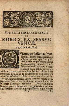 Dissertatio Inavgvralis Medica De Morbis Ex Spasmo Vesicae
