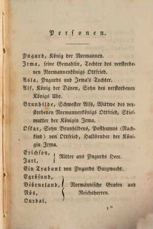 Müllner's Dramatische Werke, 3. König Yngurd : Trauerspiel in fünf Akten