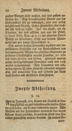 Zweyte Abtheilung