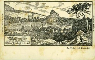 Badenweiler unter der Herrschaft des Markgrafen Georg Friedrich 1595-1638, im Vordergrund Oberweiler