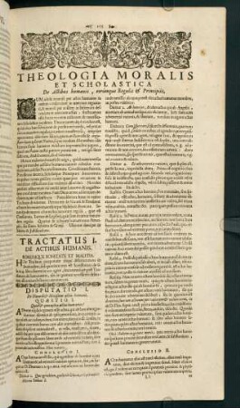 255-410, Theologia Moralis et Scholastica De Actibus humanis, eorumque Regulis & Principiis