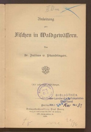 Anleitung zum Fischen in Waldgewässern