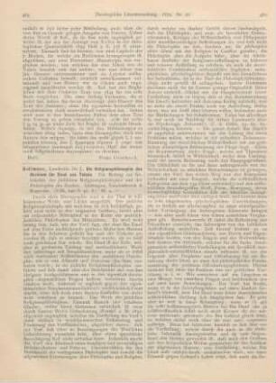 479-481 [Rezension] Guttmann, J., Die Religionsphilosophie des Abraham ibn Daud aus Toledo. Ein Beitrag zur Geschichte der jüdischen Religionsphilosophie und der Philosophie der Araber