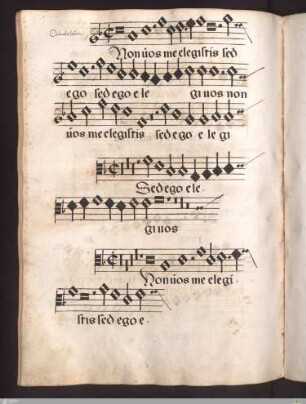 Orlandus Lassus : Non vos me elegistis