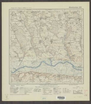 585 Attenkirchen ; Topographische Karte von Bayern 1:25.000 [Positionsblätter]