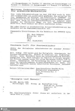 Saubere Luft für Ferienkinder