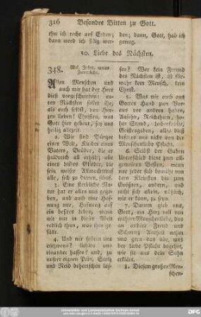 10. Liebe des Nächsten.