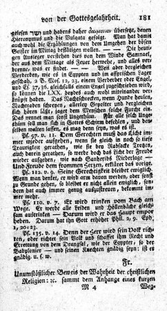 Unumstößlicher Beweis der Wahrheit der christlichen Religion.