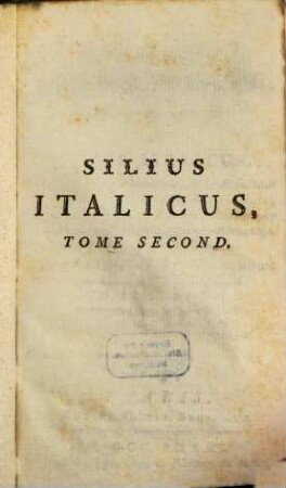 Seconde Guerre Punique : Poëme De Silius Italicus, 2