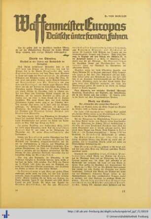 Waffenmeister Europas. Deutsche unter fremden Fahnen.