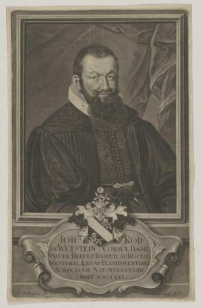 Bildnis des Ioh. Rod. de Wetstein
