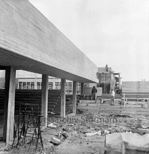 Schule am Masurenweg: Baustelle des Pädagogisches Zentrum: Außenansicht