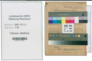 Entnazifizierung Matthias Clahsen , geb. 09.11.1902 ()