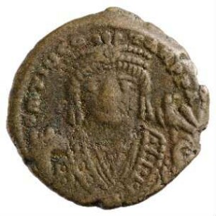 Münze, Halbfollis, 589 / 590