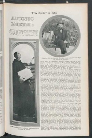 Augusto Mussini : "Fray Mocho" en Italia