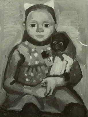 Mädchen mit Negerpuppe