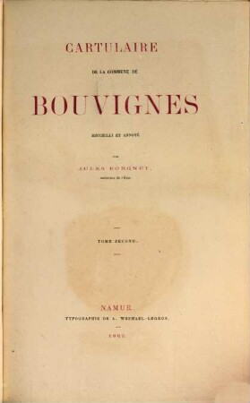 Cartulaire de la commune de Bouvignes, 2