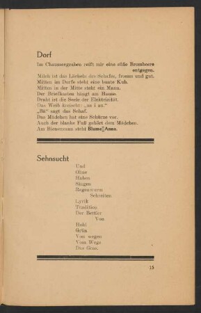 Sehnsucht