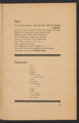 Sehnsucht